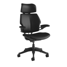 FREEDOM HEADREST GRAPHITE FRAME – TICINO LEATHER BLACK