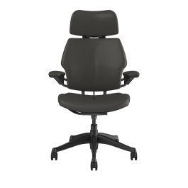 FREEDOM HEADREST GRAPHITE FRAME – TICINO LEATHER CHARCOAL LIGHT GREY