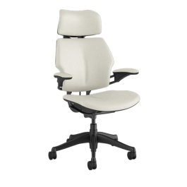 FREEDOM HEADREST GRAPHITE FRAME – TICINO LEATHER GLACIER WHITE