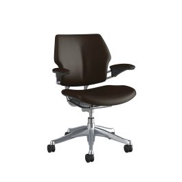 FREEDOM TASK POLISHED ALUMINIUM FRAME – TICINO LEATHER CANYON COFFEE